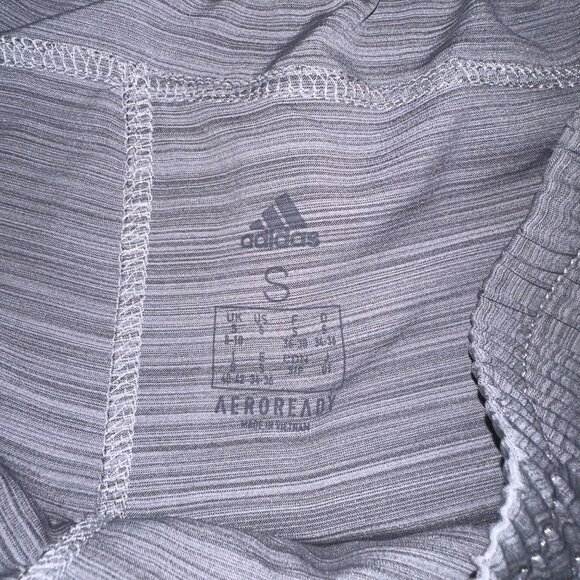 Adidas Aeroready Lot of 2 Athletic Pull On Shorts Purple Gray Womens Small - Picture 9 of 13